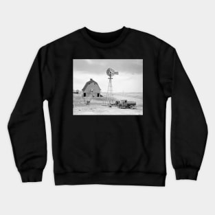 Abandoned Farm, 1936. Vintage Photo Crewneck Sweatshirt